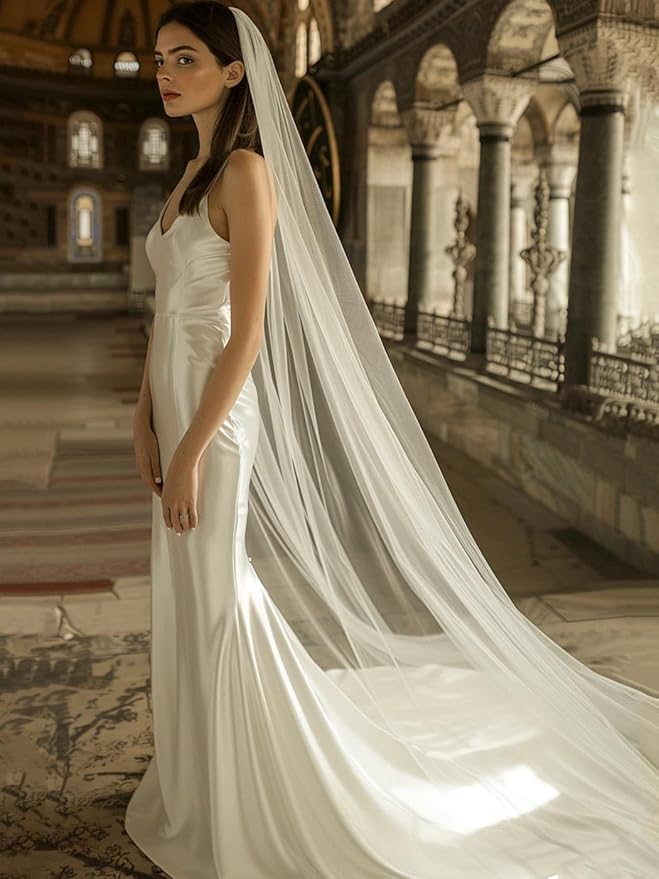 Bridal Long Veil Cathedral Length