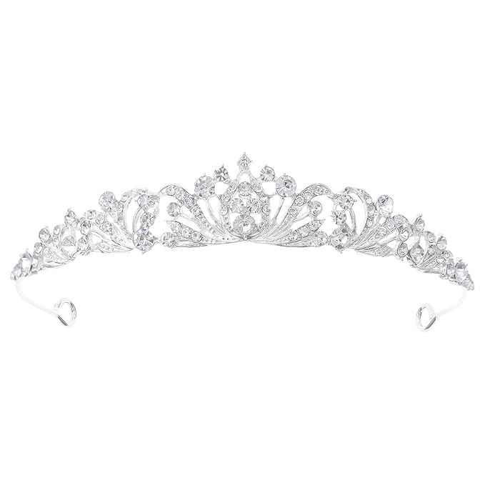 Bridal tiara crystal and pearl