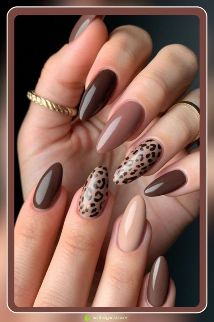 Brown & Nude with Leopard Accents