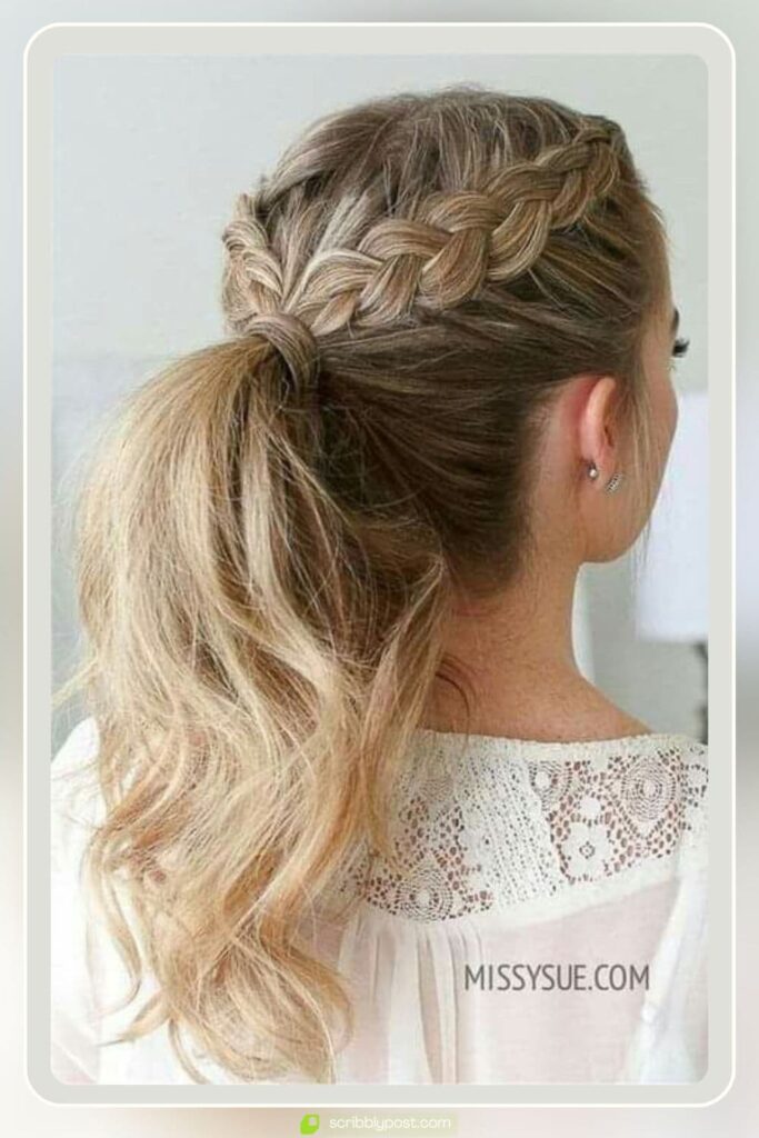 Dutch Braid Ponytail