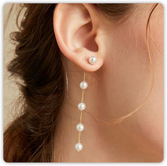 Minimalist Bridal Earrings Drop