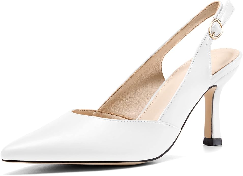 Pointed-toe bridal Heels Satin