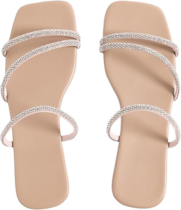 Strappy Flat Bridal Sandals