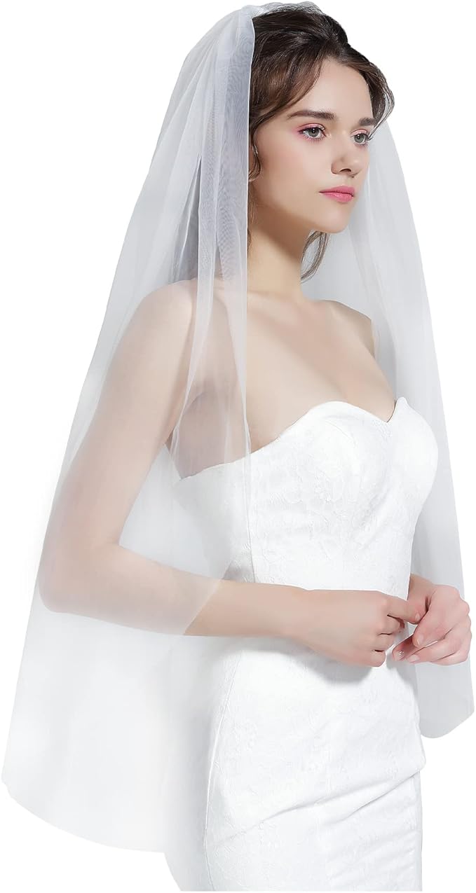 Wedding Veil Fingertip Length