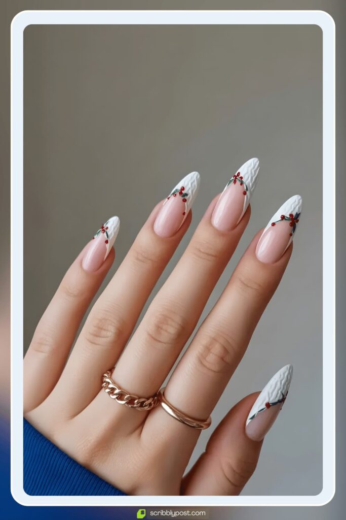 Minimal Holly French Tips
