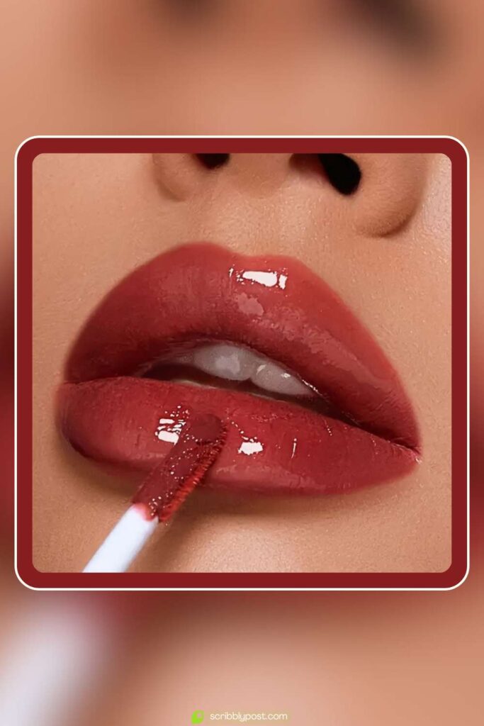 Brick Red Gloss Lip Combo