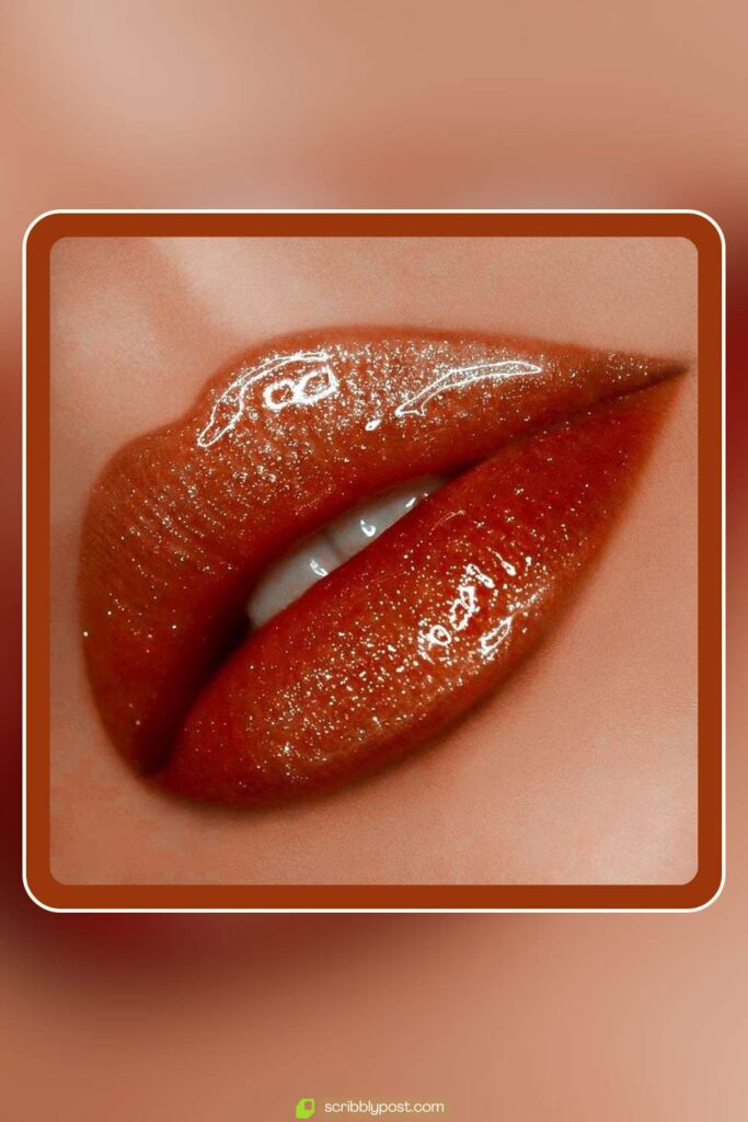 Copper Brown Shimmer Gloss Lip Combo