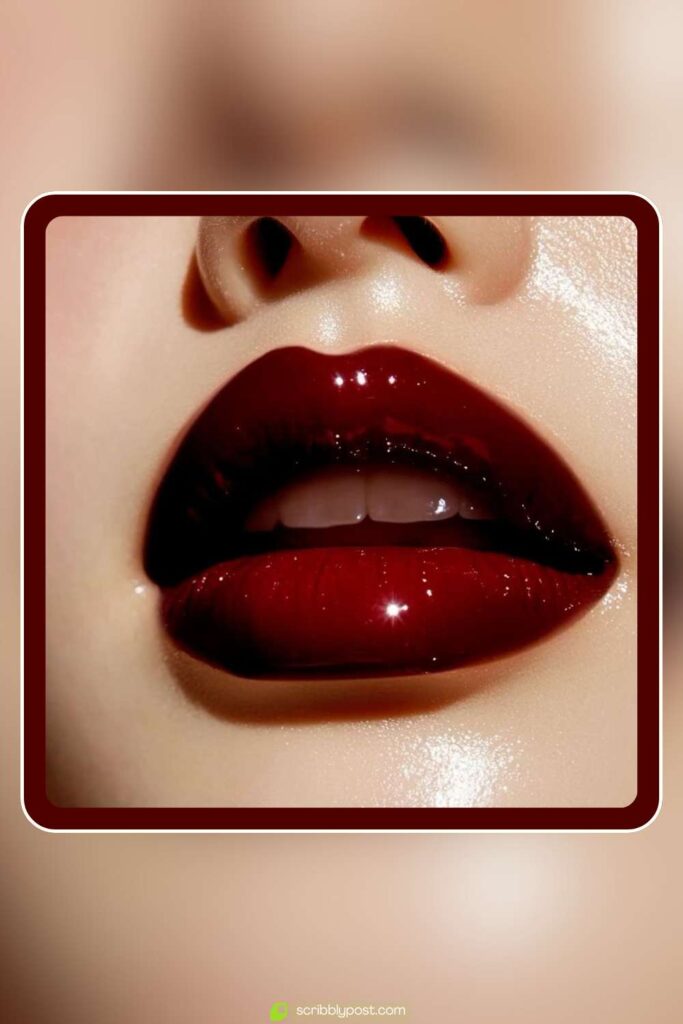 Deep Burgundy High-Shine Lip Combo