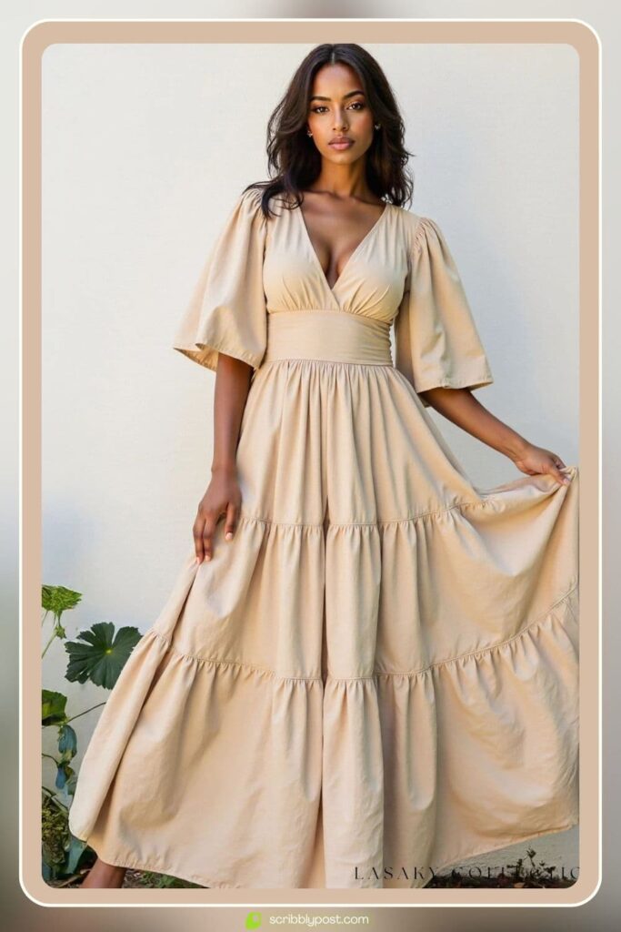 Flowy Linen Maxi Dress
