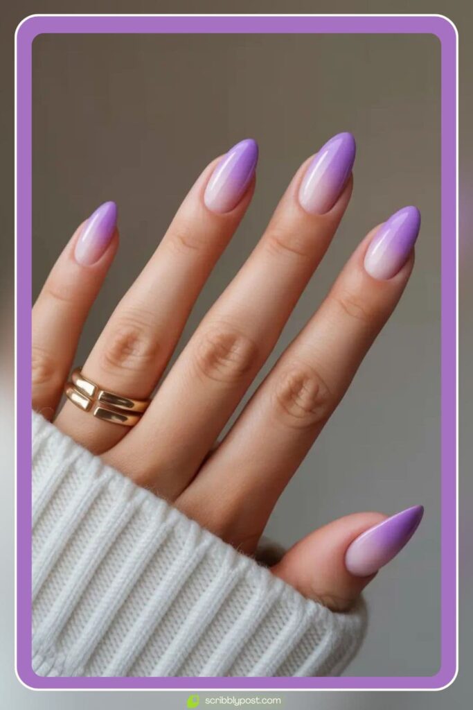Lavender Aura Nails