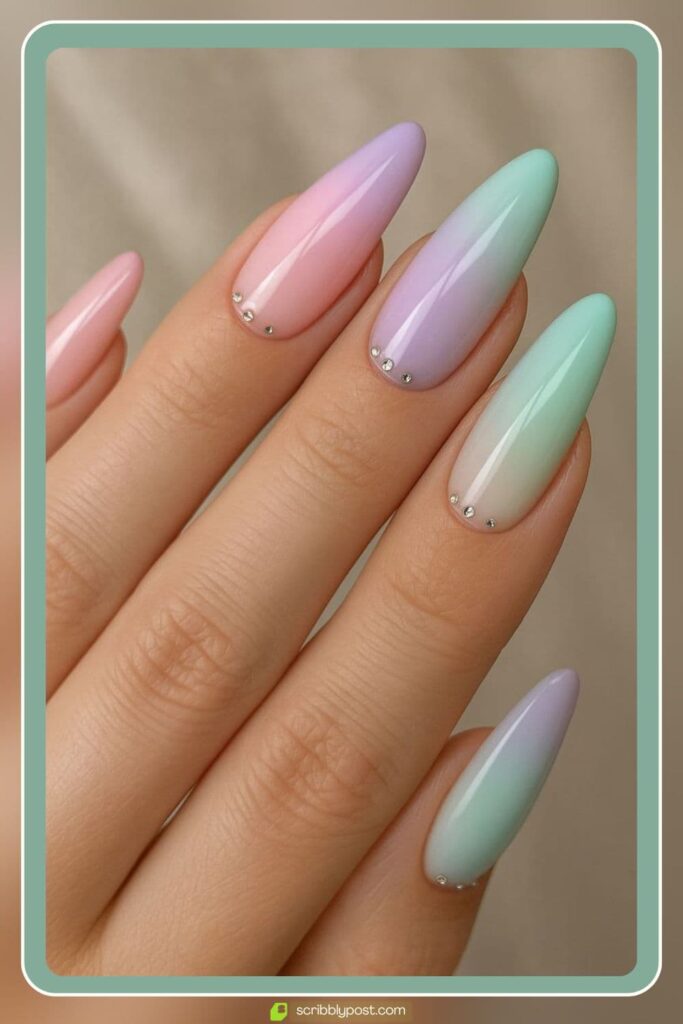 Pastel Ombre Nails