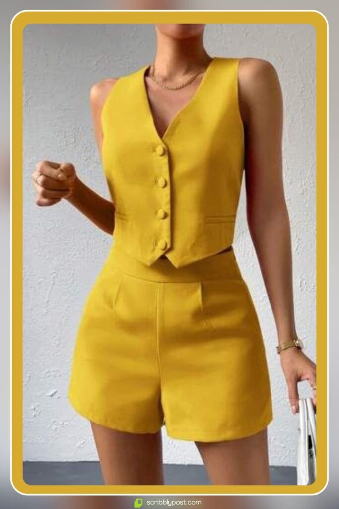 Tailored Bermuda Shorts Co-ord Set