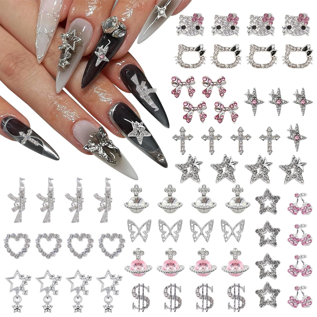 Baseball Nail Charm Set