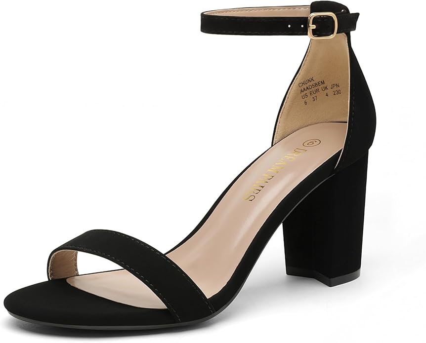 Block Heel Open-toe Sandals