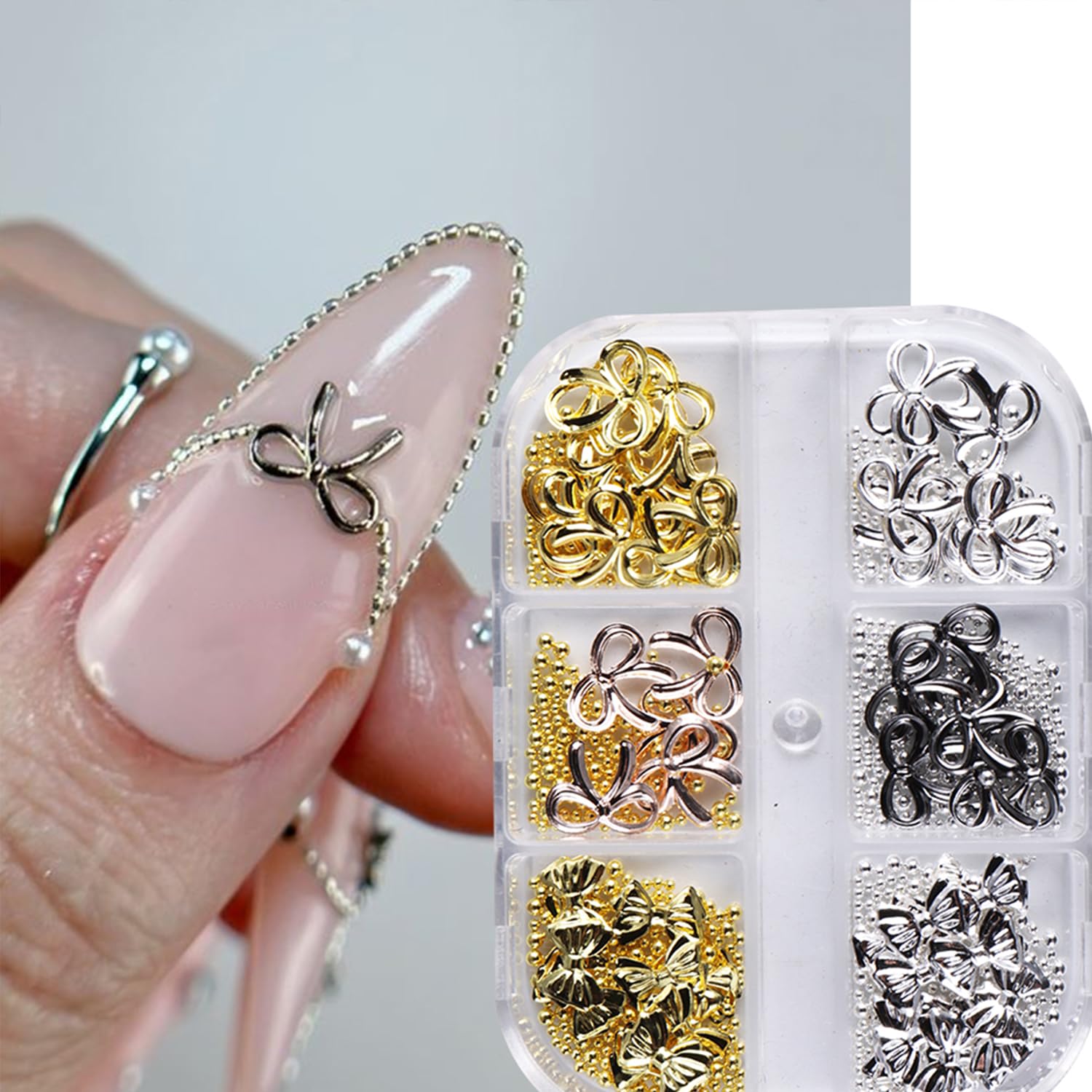 Bow Nail Charms Small