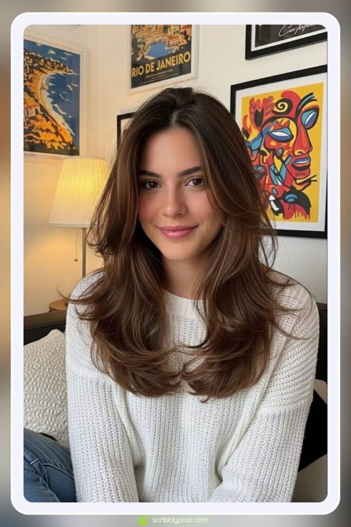Classic Butterfly Cut Long Hair