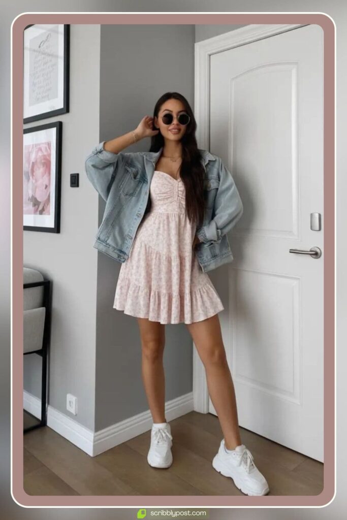 Denim Jacket and Mini Dress