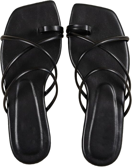 Metallic Flat Sandals Women