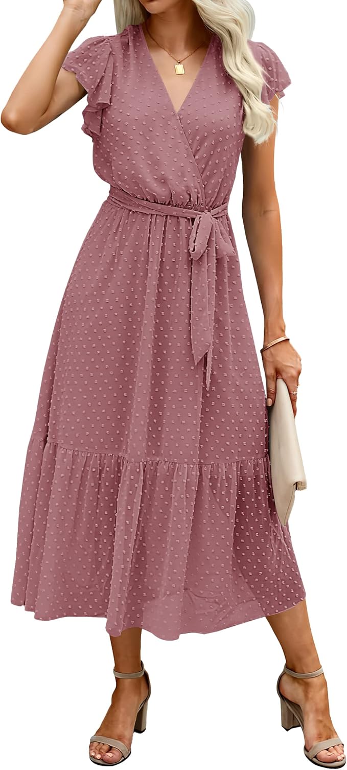 Midi Wrap Dress Lightweight