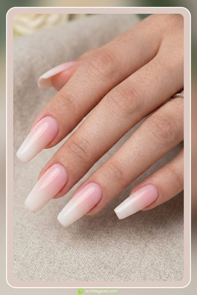 Pastel Ombre Spring Acrylic Nails