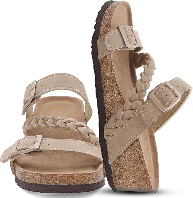 Platform Braided Strap Sandals