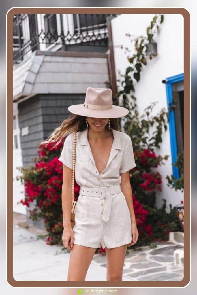 Romper and Bucket Hat