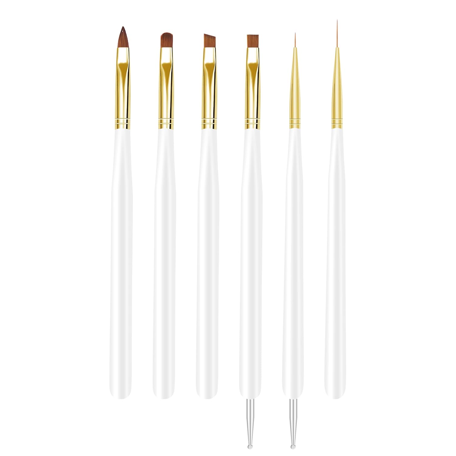 White Nail Art Dotting Tool
