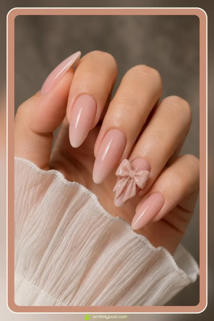 3D Acrylic Bow Accent