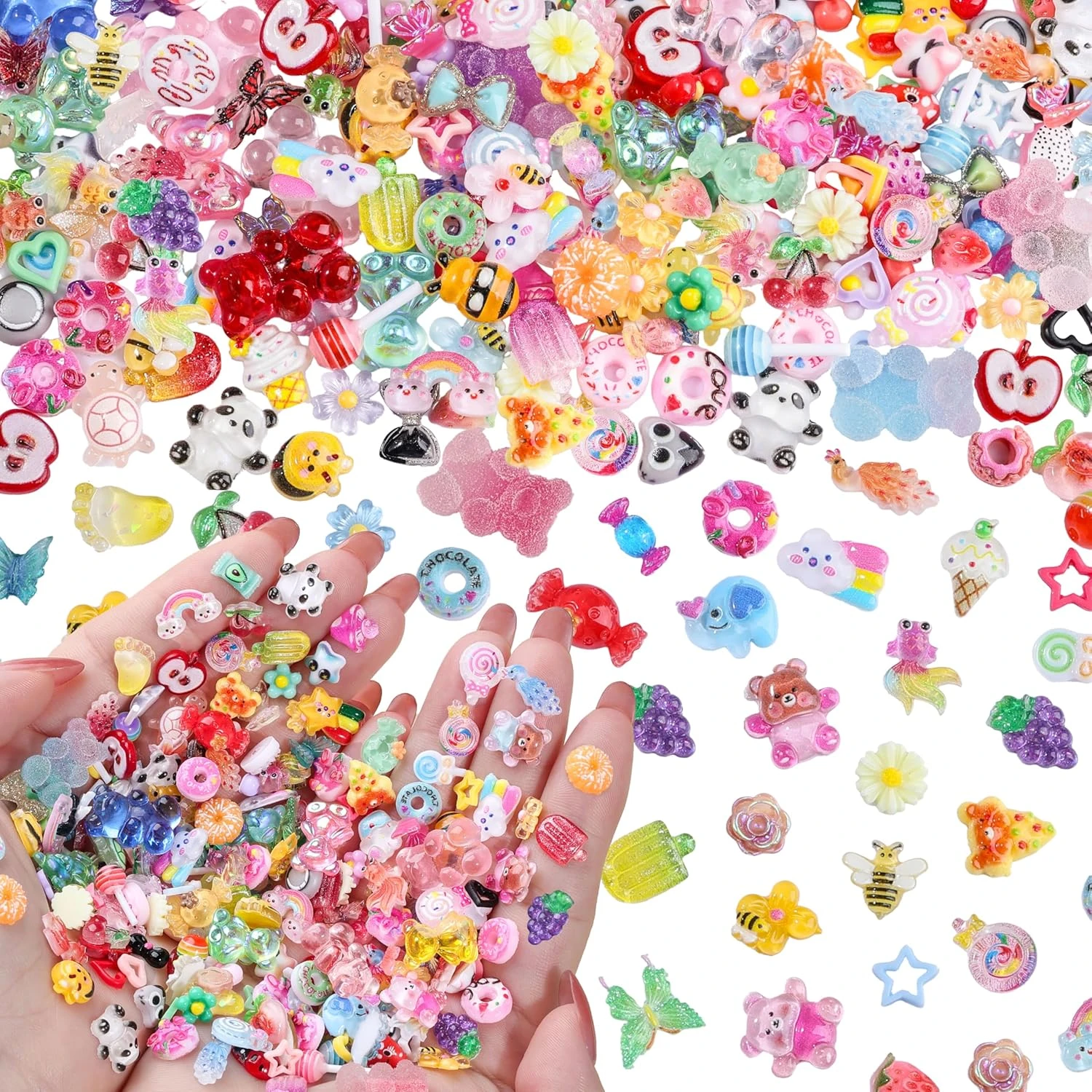 3d Nail Fruit Charm Set Mixed