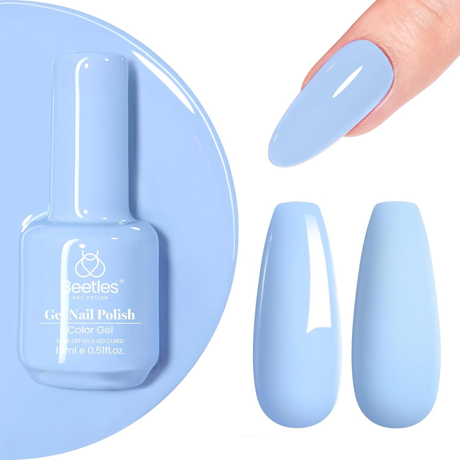 Baby Blue Gel Nail Polish