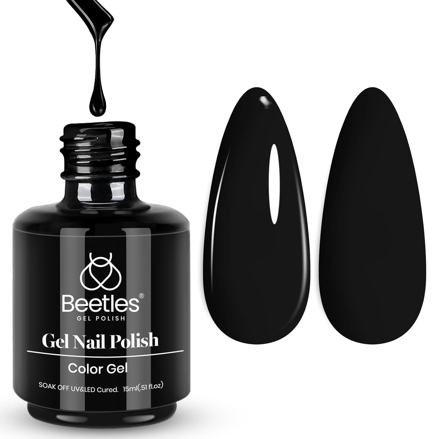 Black Gel Nail Polish Glossy