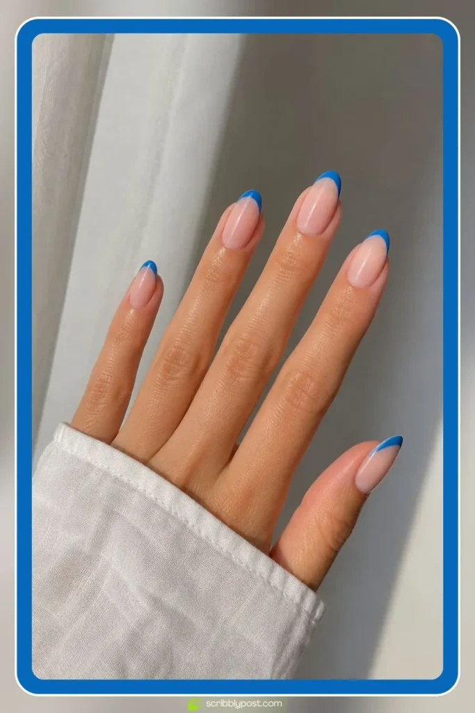Blue French Tips