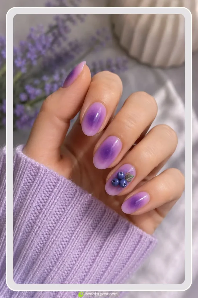 Blueberry Aura Nails