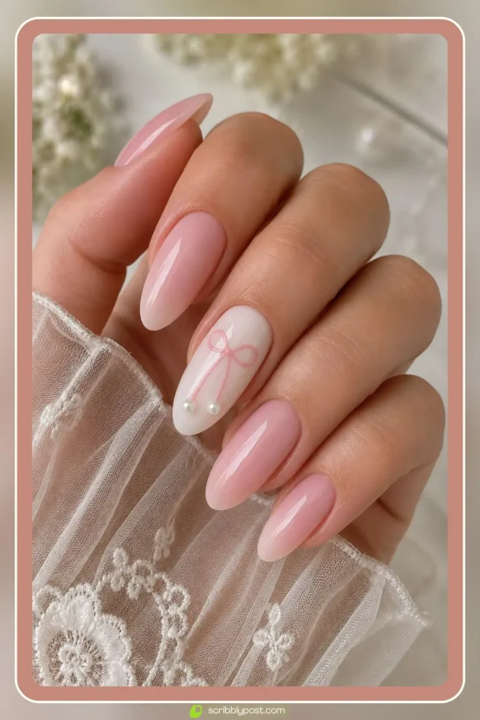 Bow with Pearl Accents