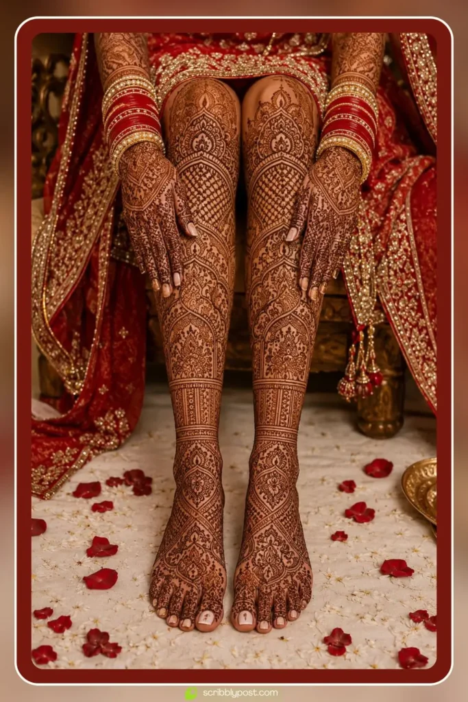 Bridal Henna Feet — Full Coverage