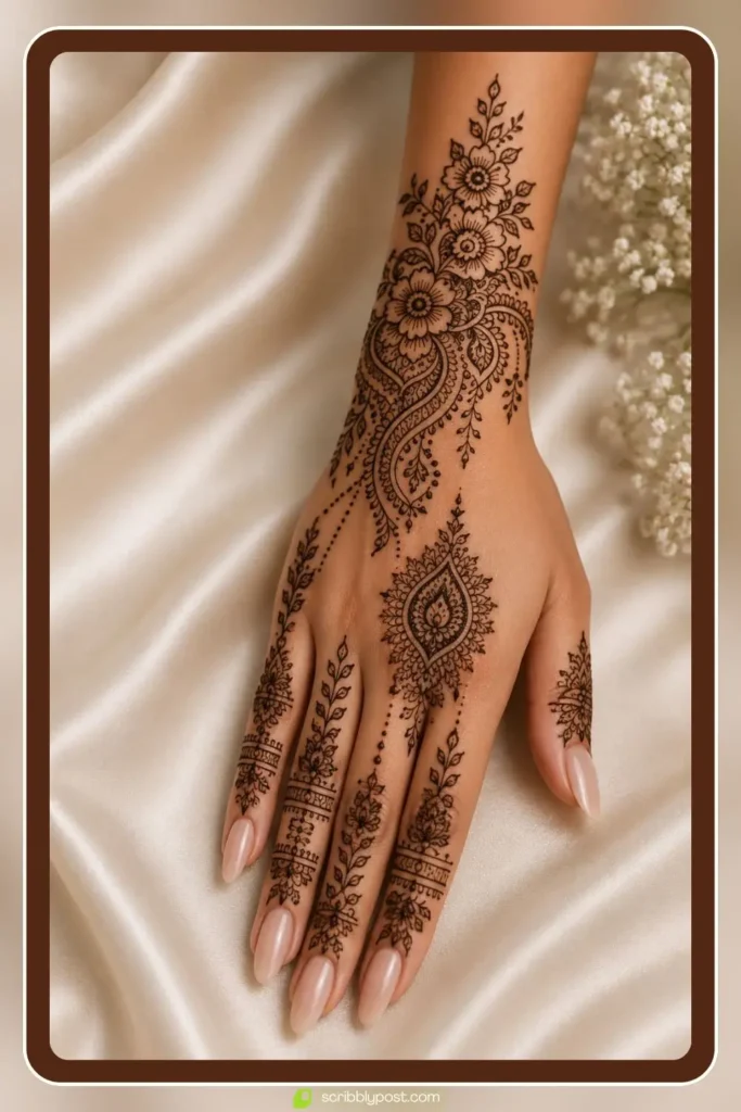 Bridal Henna Tattoo — Semi-Permanent Henna Ink