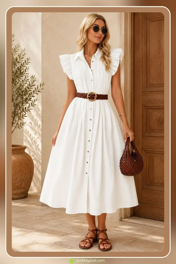 white collar black dress Polo Collar Zipper Tennis Golf Dresses Black Athletic Dresses main image 0