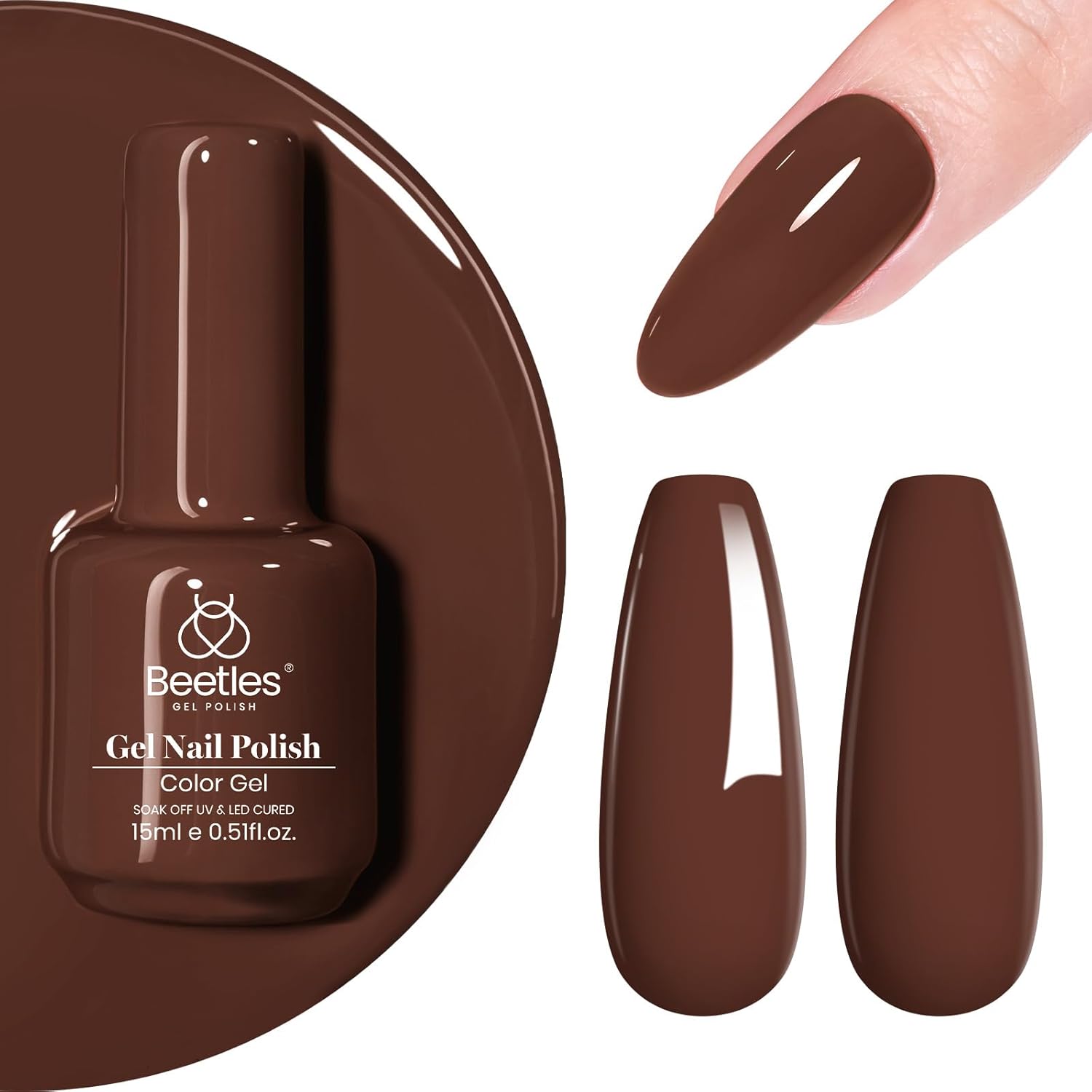 Chocolate Brown Nail Gel