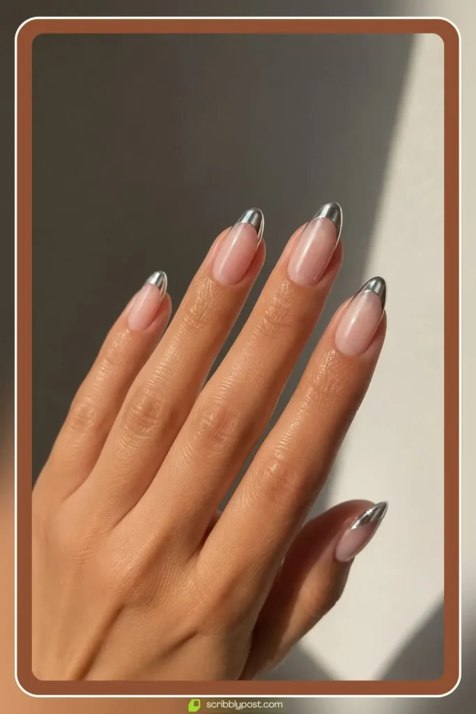 Chrome French Tips