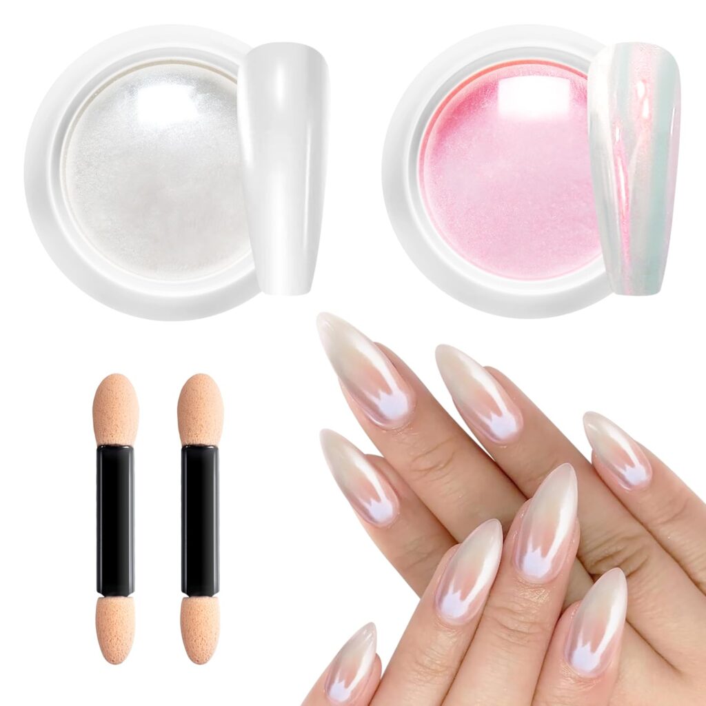 Chrome Powder For Pink Nails