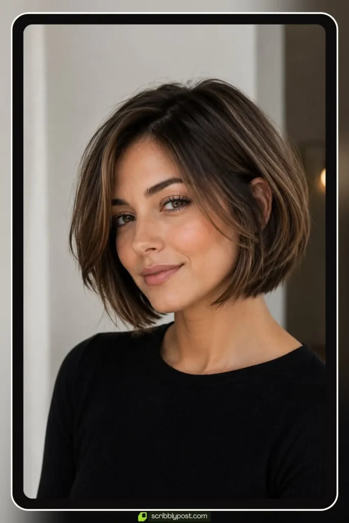 Classic Chin-Length Layered Bob