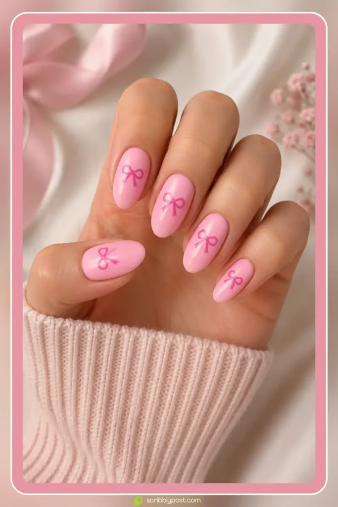 Classic Pink Bow All-Over Set