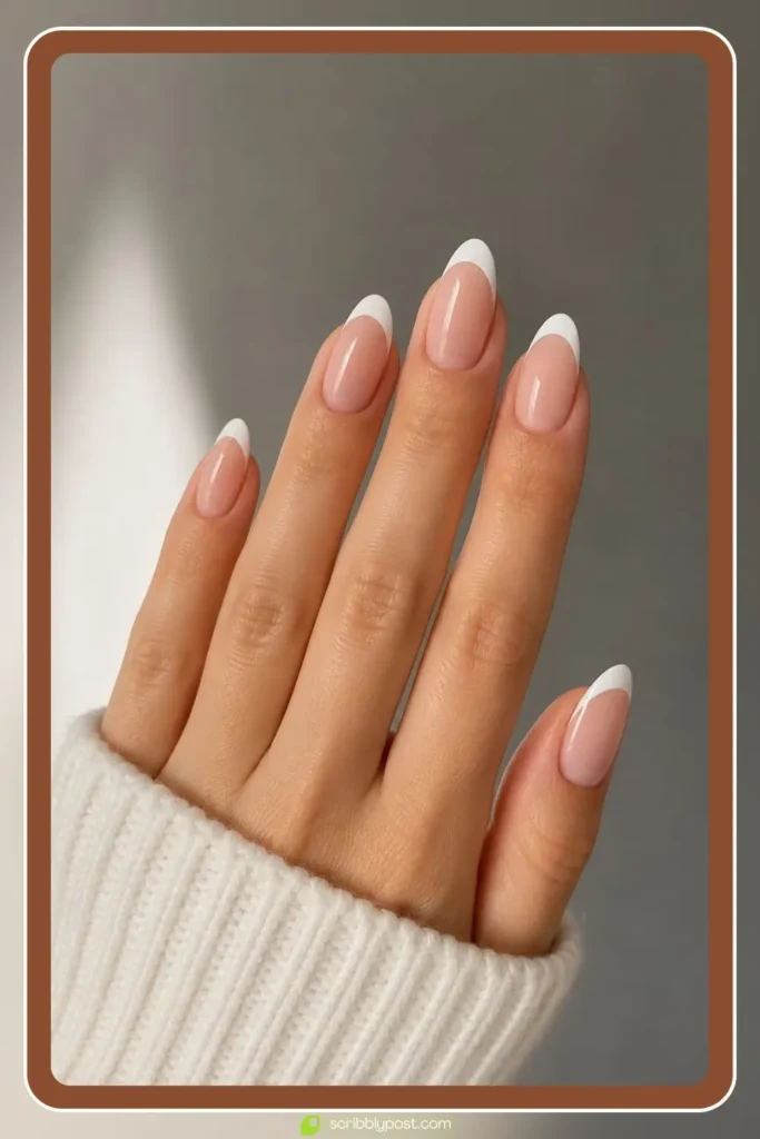 Classic White French Tips