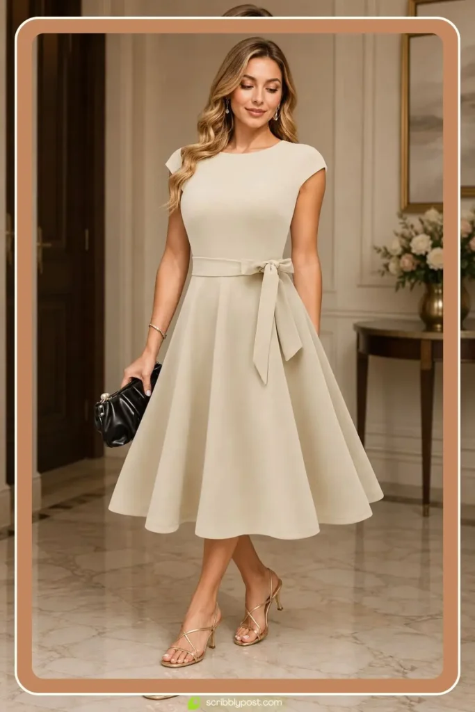 Cocktail Dress in Champagne or Gold