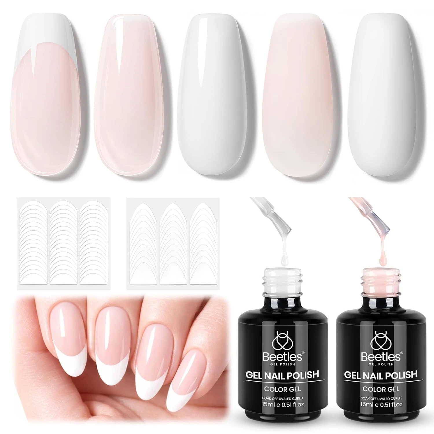 Colored French Manicure Kit