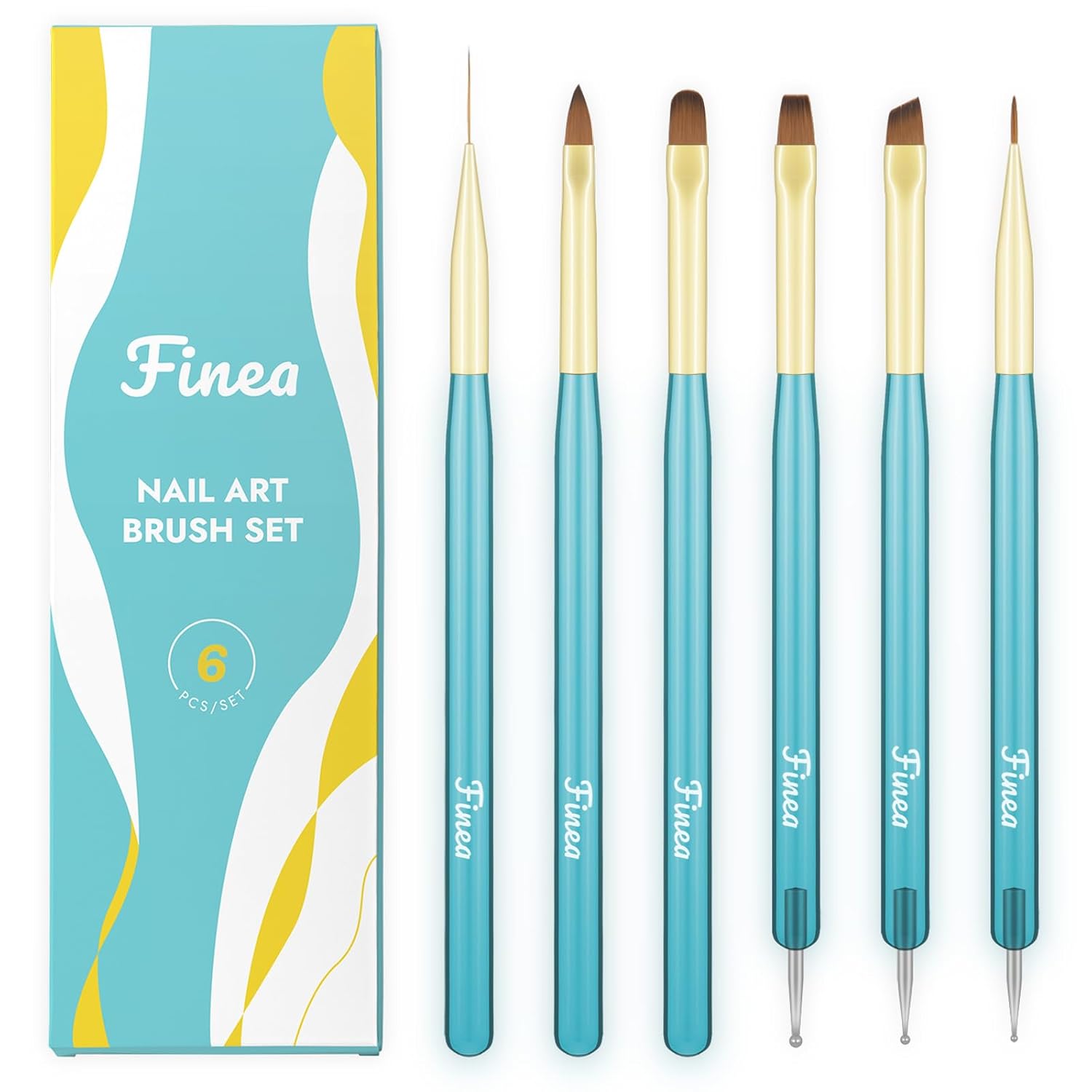 Colored French Tip Nail Brush