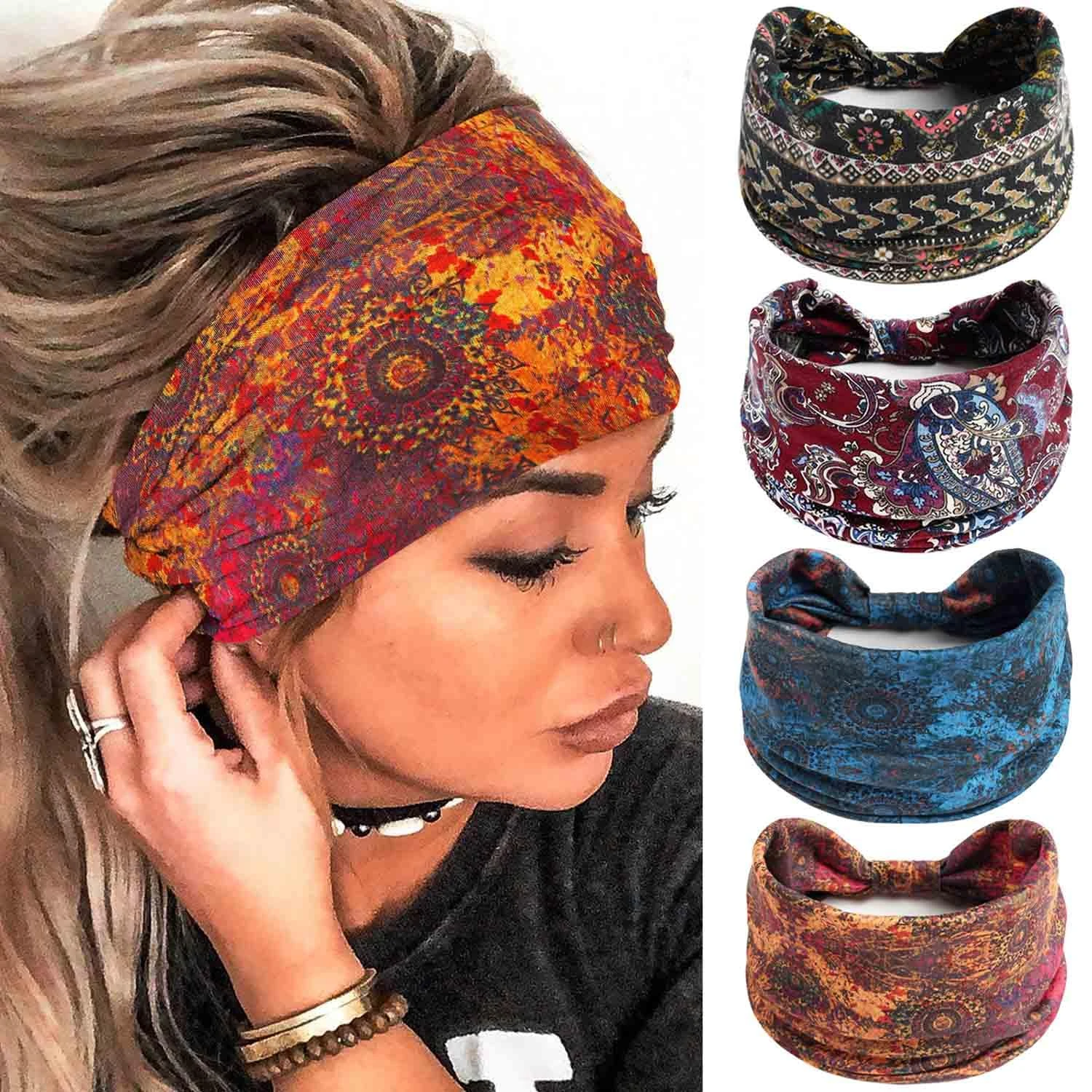 Floral Hair Wrap Women Long Hair