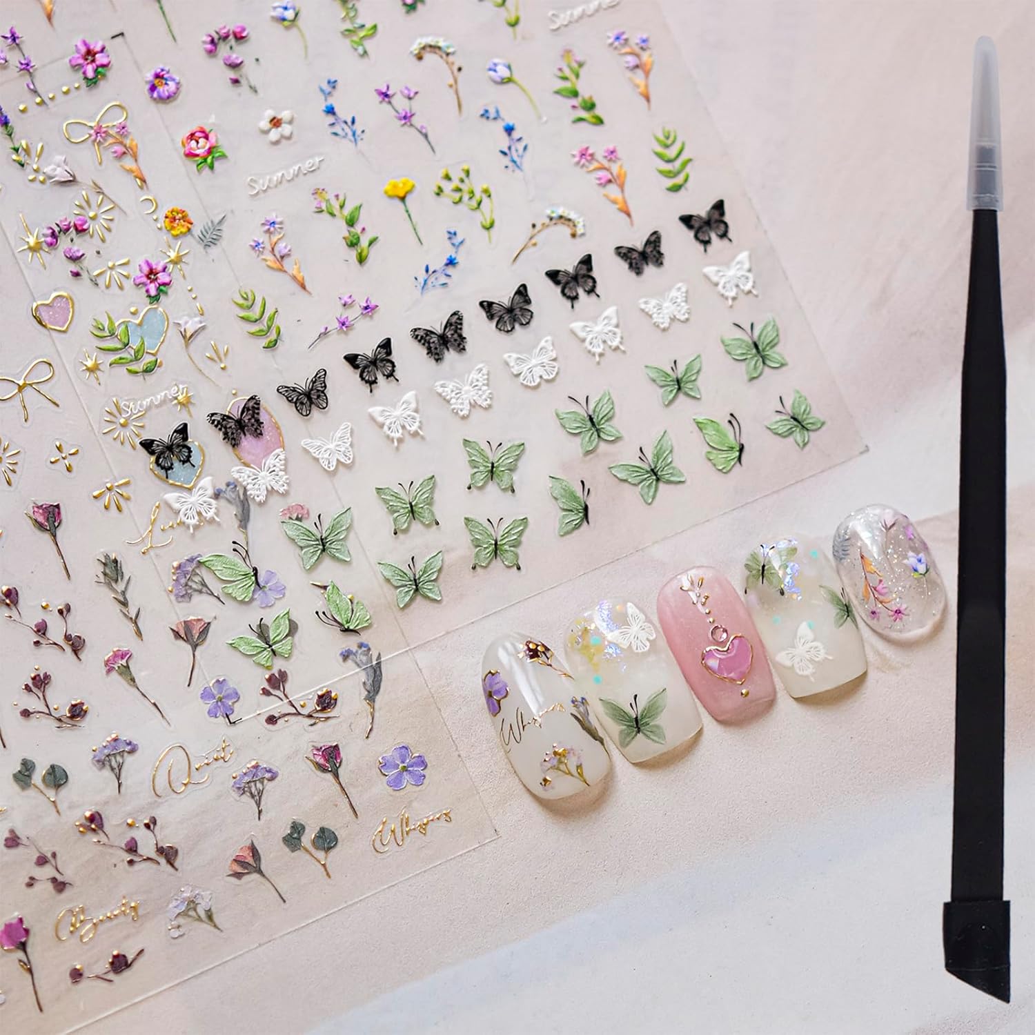 Floral Nail Art Kit