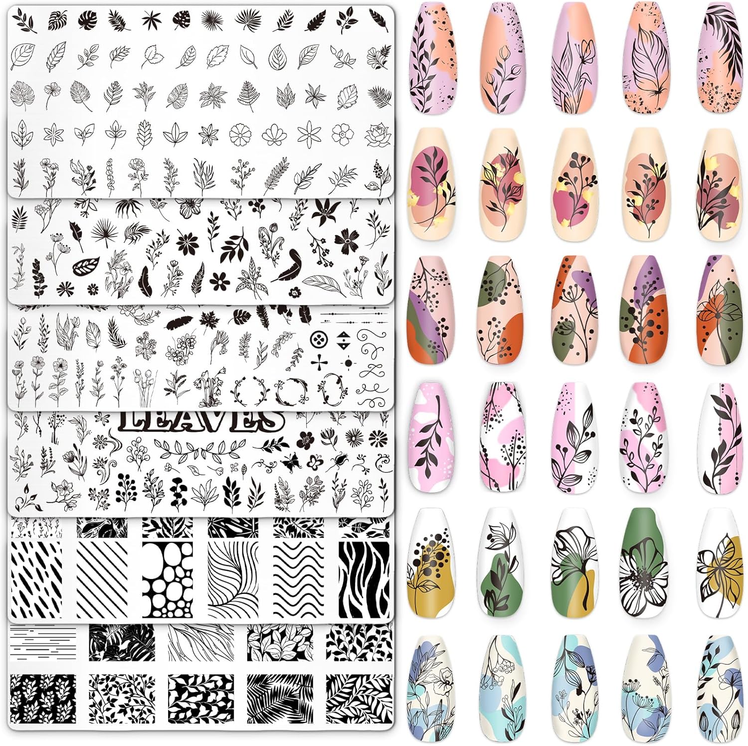 Floral Nail Art Stamp Kit