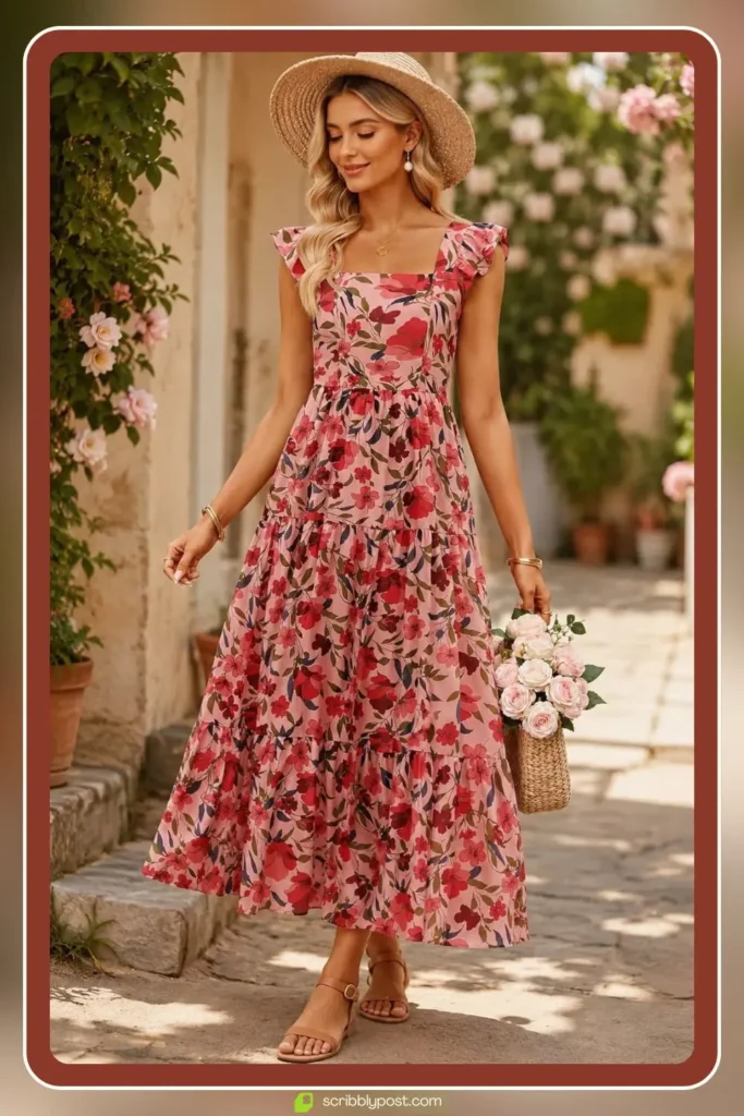 Floral Smock Dress